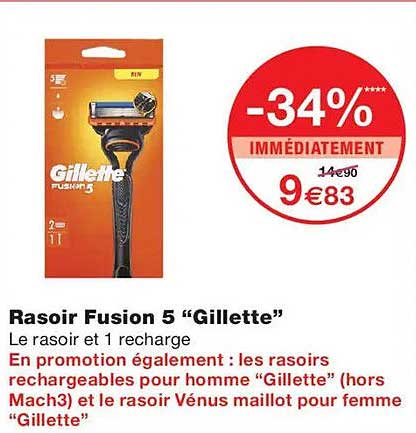 Rasoir Fusion 5 “Gillette”