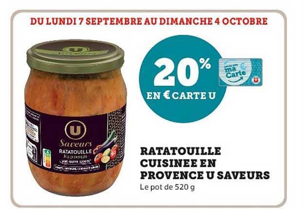 RATATOUILLE CUISINEE EN PROVENCE U SAVEURS