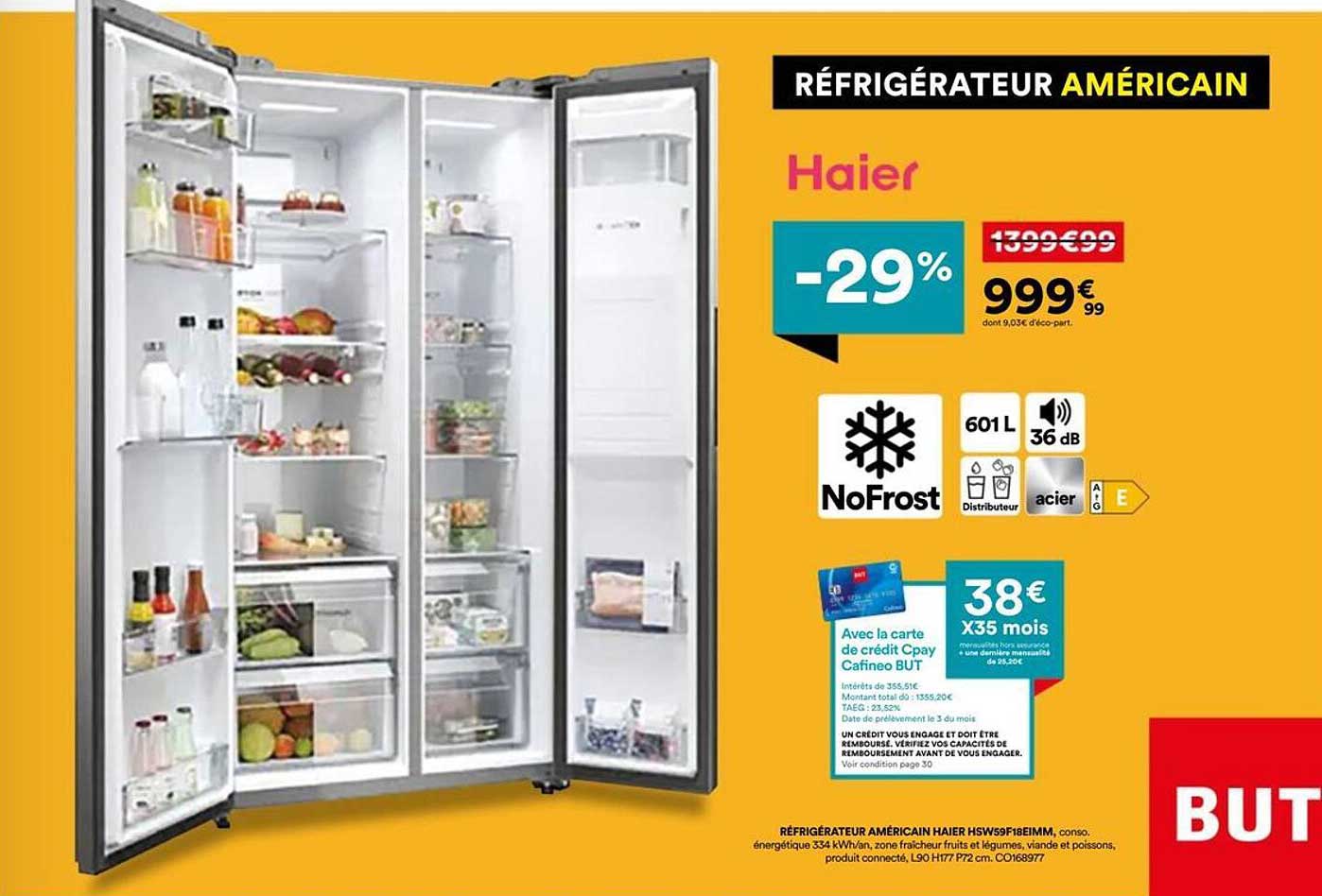 RÉFRIGÉRATEUR AMÉRICAIN