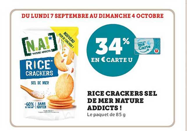RICE CRACKERS SEL DE MER NATURE ADDICTS !