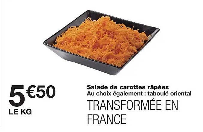 Salade de carottes râpées
