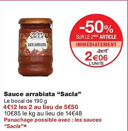Sauce arrabiata “Sacla”