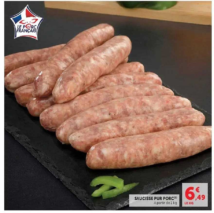 SAUCISSE PUR PORC