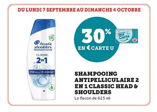 SHAMPOOING ANTIPELLICULAIRE 2 EN 1 CLASSIC HEAD & SHOULDERS