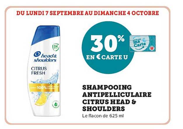 SHAMPOOING ANTIPELLICULAIRE CITRUS HEAD & SHOULDERS