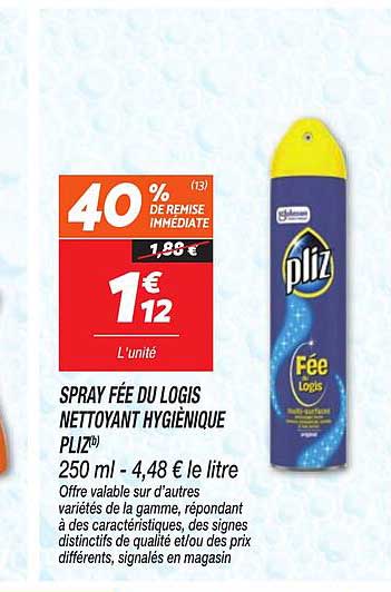 SPRAY FÉE DU LOGIS NETTOYANT HYGIÉNIQUE PLIZ(™)