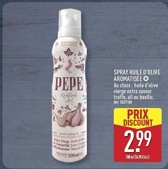 SPRAY HUILE D'OLIVE AROMATISÉE
