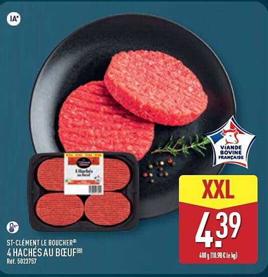ST-CLÉMENT LE BOUCHER 4 HACHÉS AU BOEUF®
