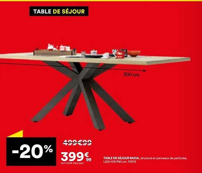 TABLE DE SÉJOUR