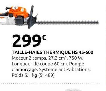 TAILLE-HAIES THERMIQUE HS 45-600