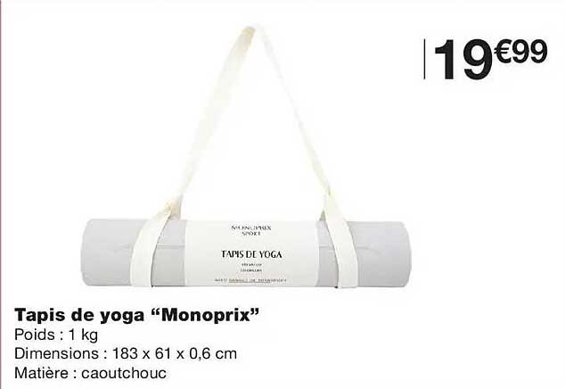 Tapis de yoga “Monoprix”