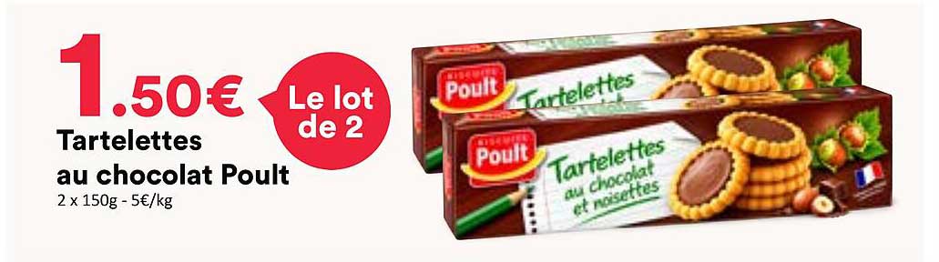 Tartelettes au chocolat Poult