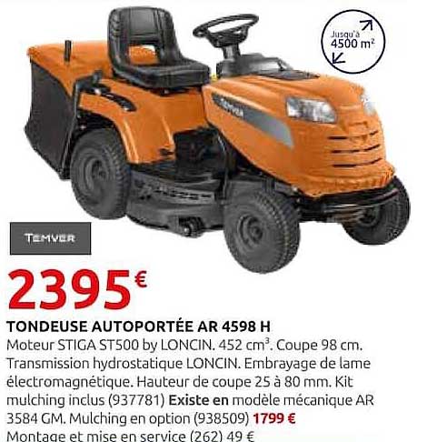 TONDEUSE AUTOPORTÉE AR 4598 H