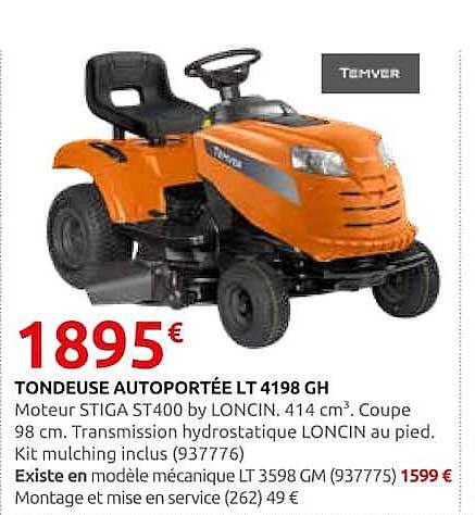 TONDEUSE AUTOPORTÉE LT 4198 GH