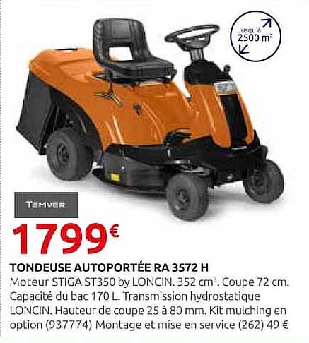 TONDEUSE AUTOPORTÉE RA 3572 H