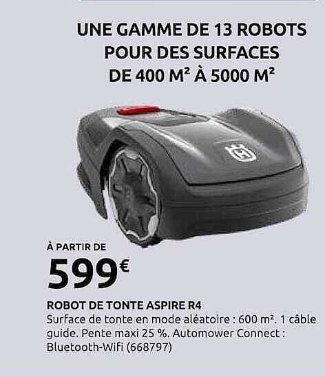 UNE GAMME DE 13 ROBOTS POUR DES SURFACES DE 400 M² À 5000 M²