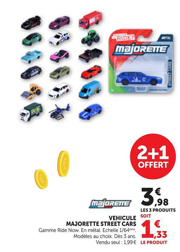 VÉHICULE MAJORETTE STREET CARS