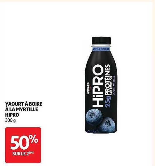 YAOURT À BOIRE À LA MYRTILLE HIPRO 300 g