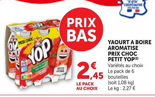YAOURT A BOIRE AROMATISE PRIX CHOC PETIT YOP(2)