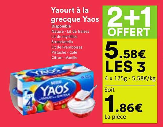 Yaourt à la grecque Yaos