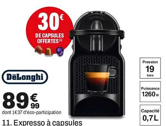11. Expresso à capsules