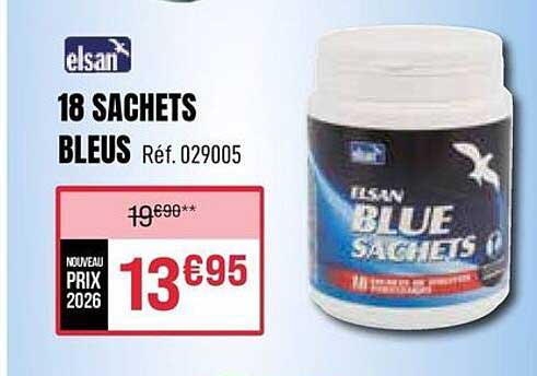 18 SACHETS BLEUS Réf. 029005