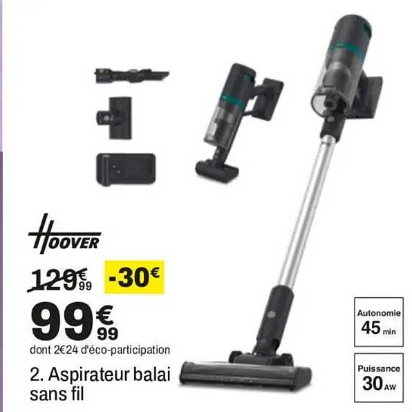 2. Aspirateur balai sans fil