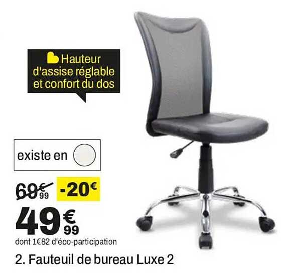 2. Fauteuil de bureau Luxe 2