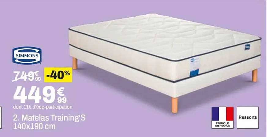 2. Matelas Training'S 140x190 cm