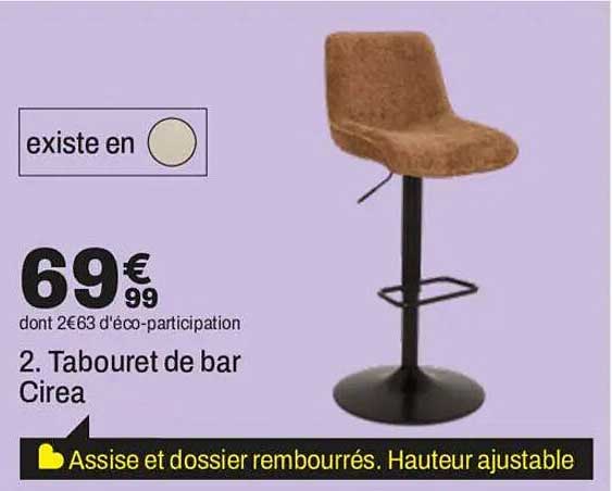 2. Tabouret de bar Cirea