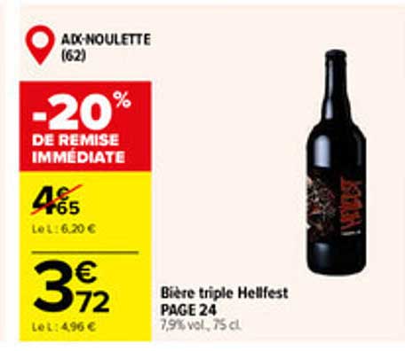 -20% DE REMISE IMMÉDIATE