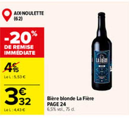-20% DE REMISE IMMÉDIATE