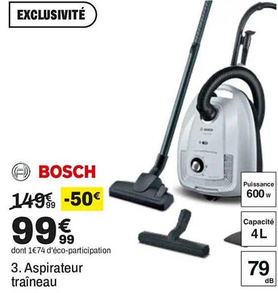 3. Aspirateur traîneau