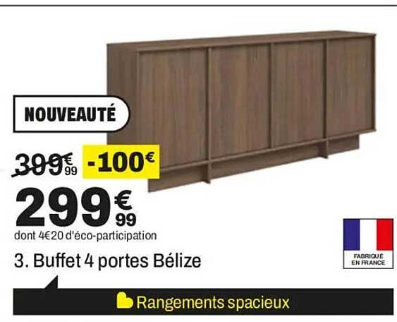 3. Buffet 4 portes Bélice