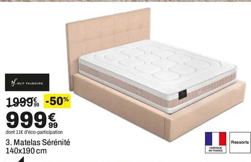 3. Matelas Sérénité 140x190 cm