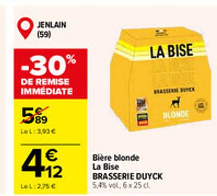 -30% DE REMISE IMMÉDIATE