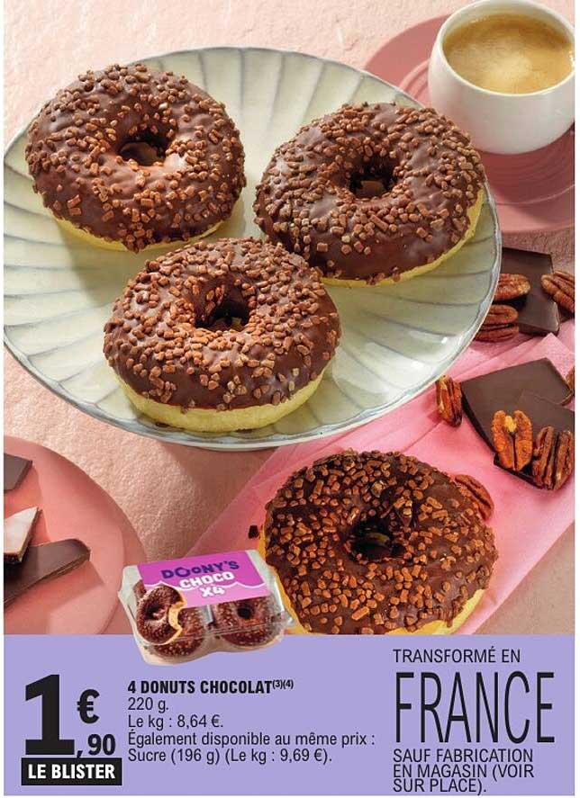 4 DONUTS CHOCOLAT