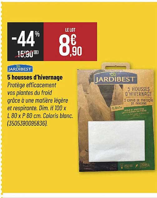 5 housses d'hivernage