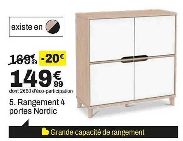 5. Rangement 4 portes Nordic