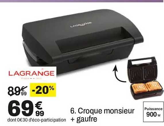 6. Croque monsieur + gaufre