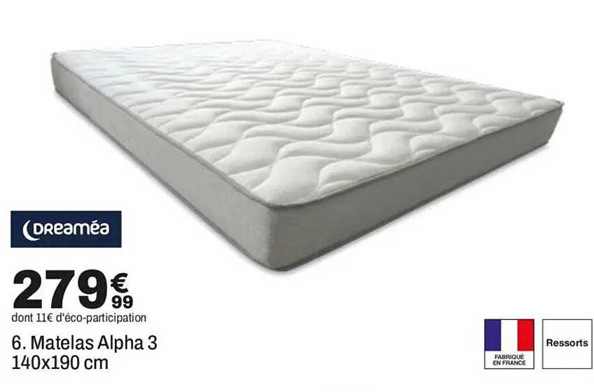 6. Matelas Alpha 3 140x190 cm