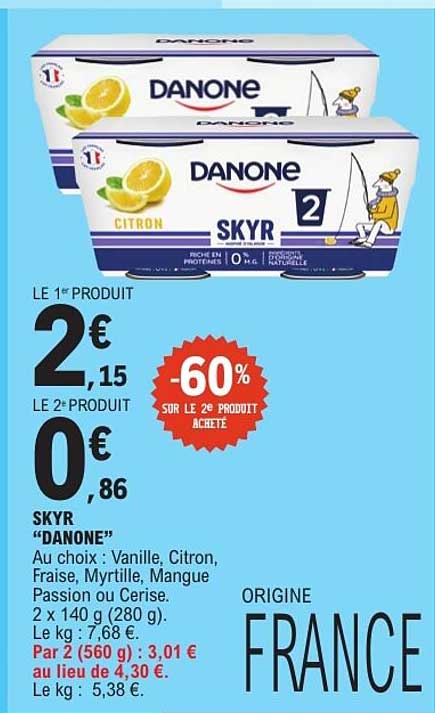 -60% sur le 2e produit acheté