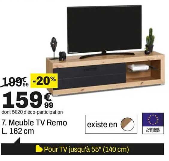 7. Meuble TV Remo L. 162 cm