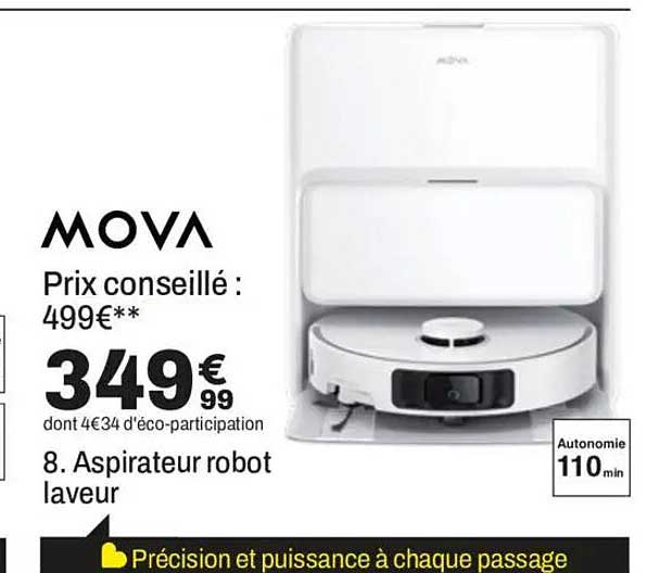 8. Aspirateur robot laveur