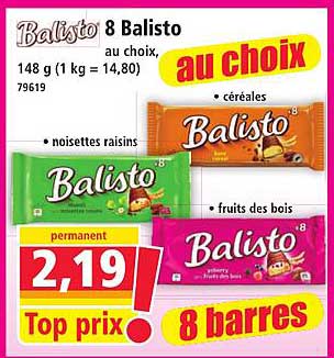 8 Balisto au choix