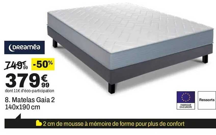 8. Matelas Gaia 2 140x190 cm