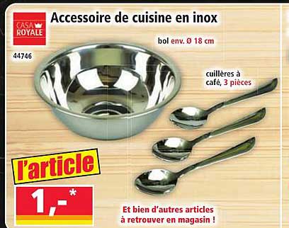 Accessoire de cuisine en inox