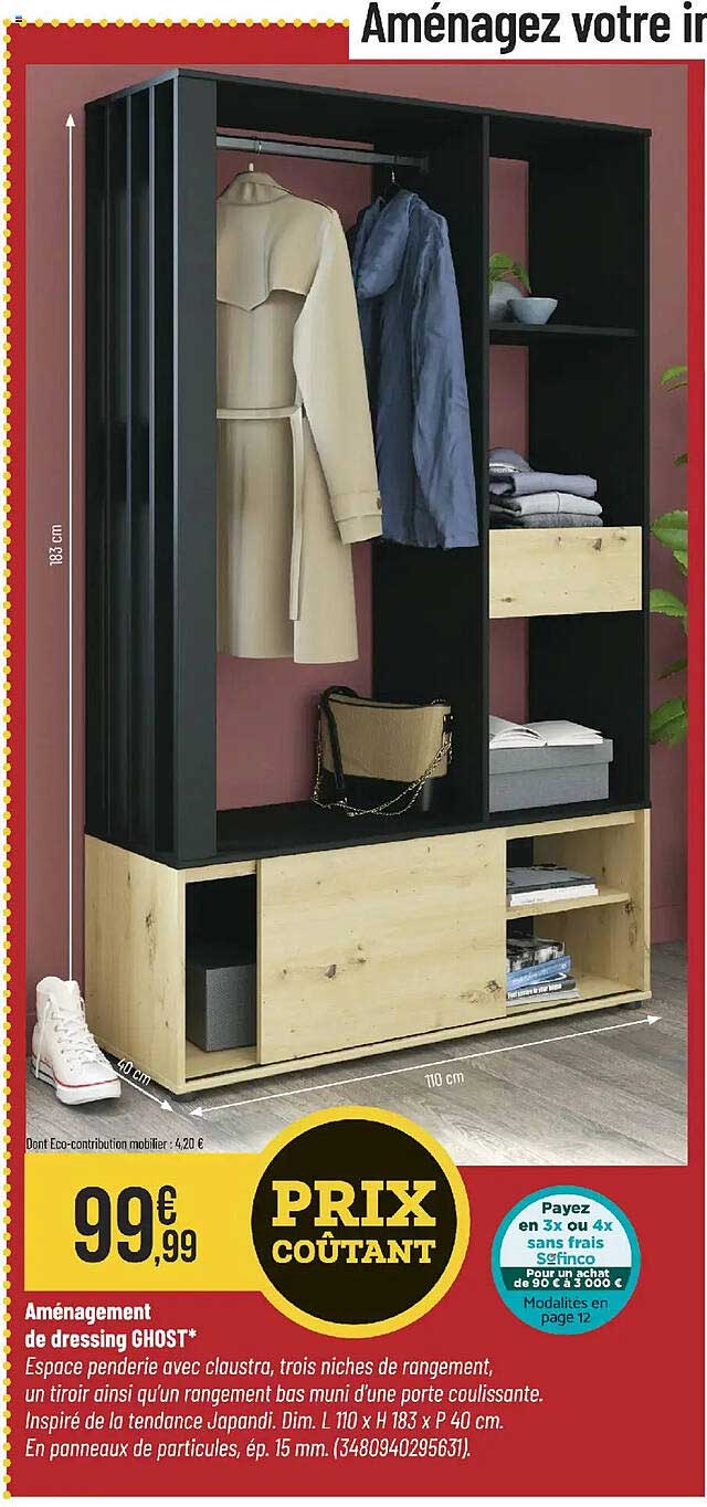 Aménagement de dressing GHOST*