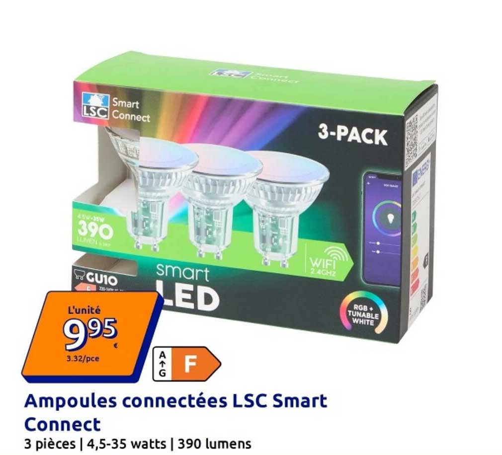 Ampoules connectées LSC Smart Connect