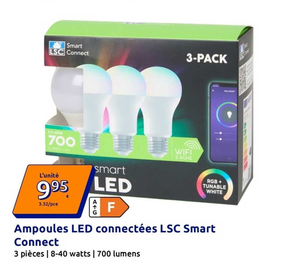 Ampoules LED connectées LSC Smart Connect
